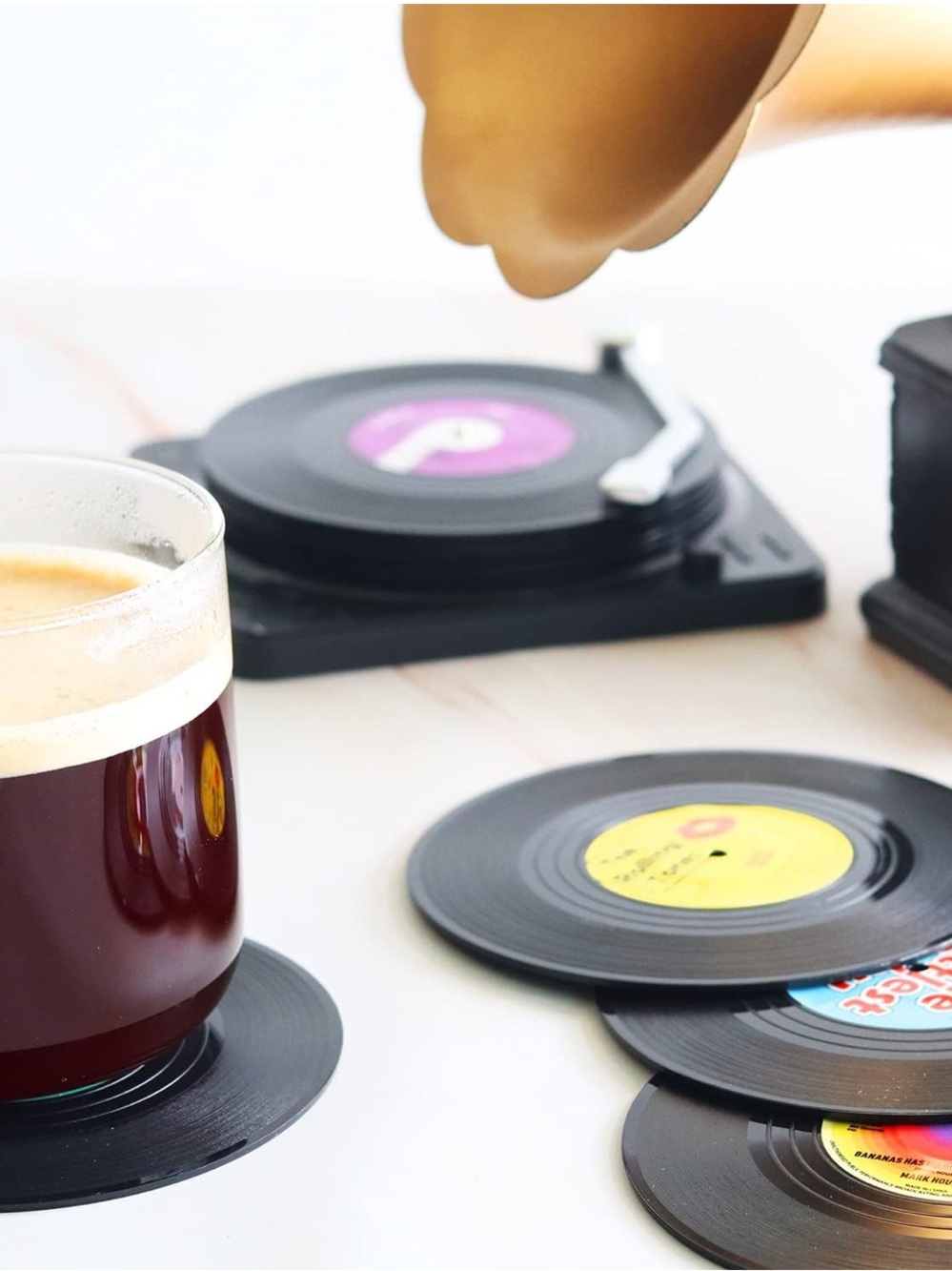 Record Player Coaster Set